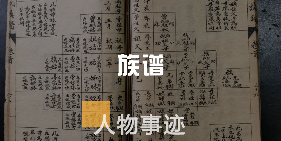 族谱-人物事迹
